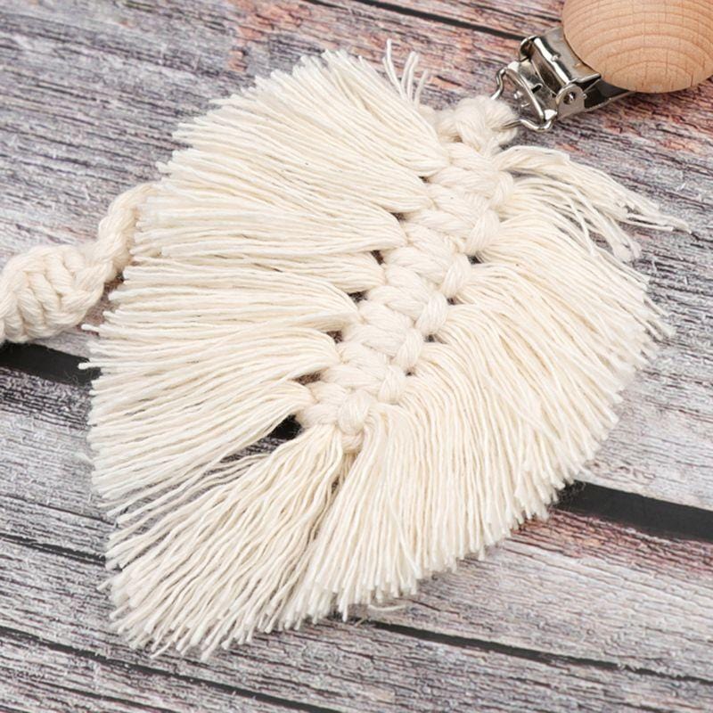 Accroche-tétine en Macramé Élégance Esprit Macramé