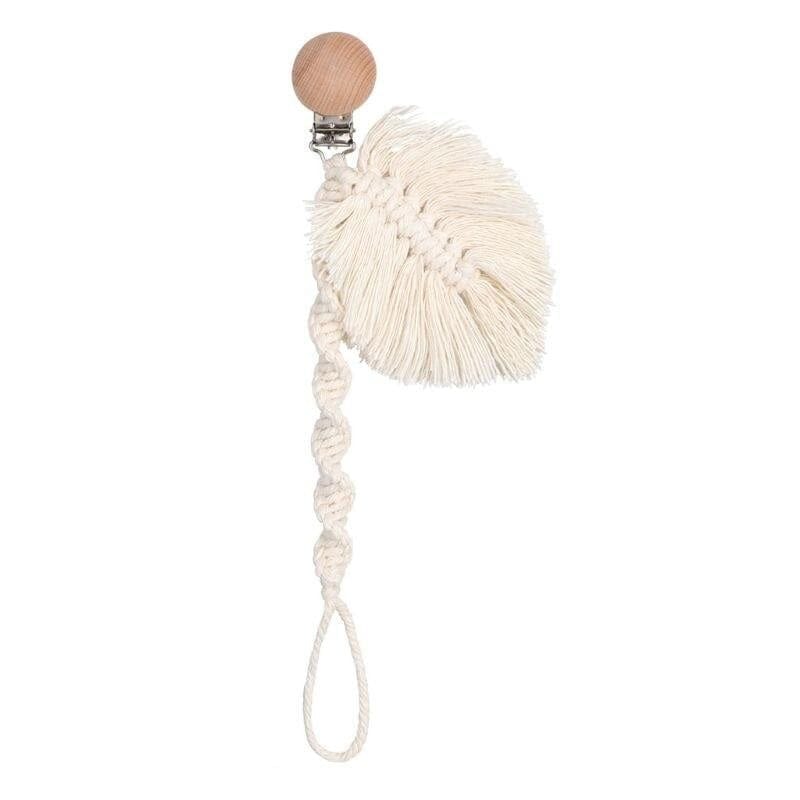 Accroche-tétine en Macramé Élégance Esprit Macramé