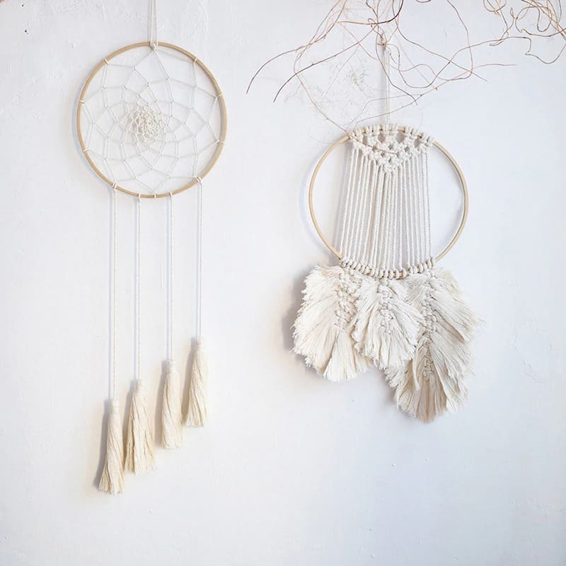 Anneau en Bois Éco pour Macramé Artisanale Esprit Macramé