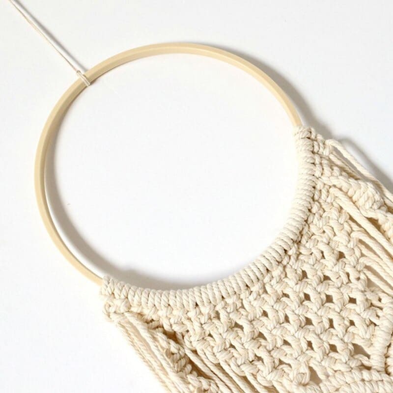 Anneau en Bois Éco pour Macramé Artisanale Esprit Macramé