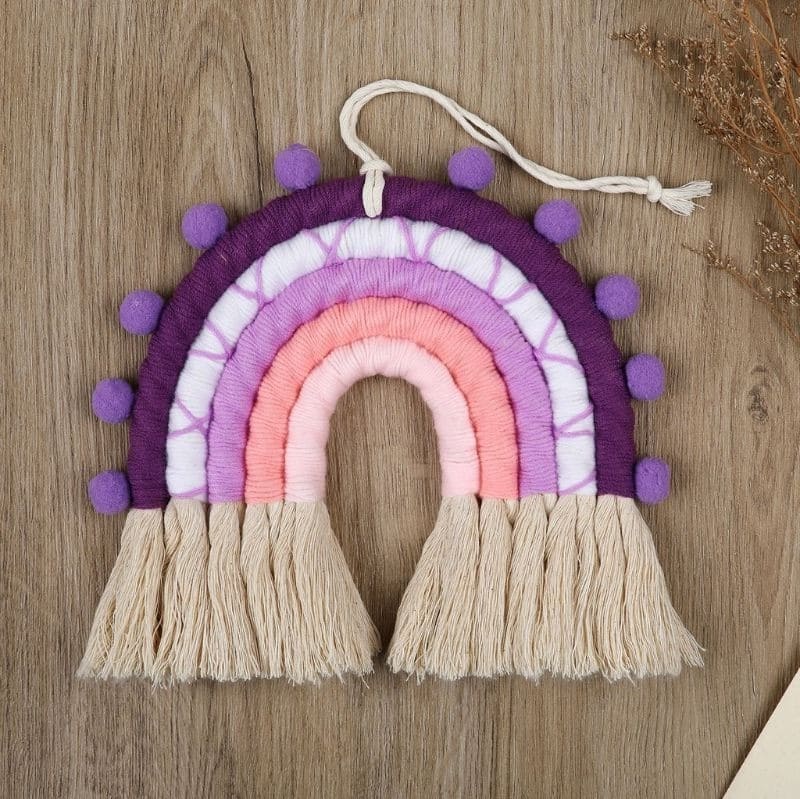 Arc-en-Ciel Bébé en Macramé Chic Esprit Macramé