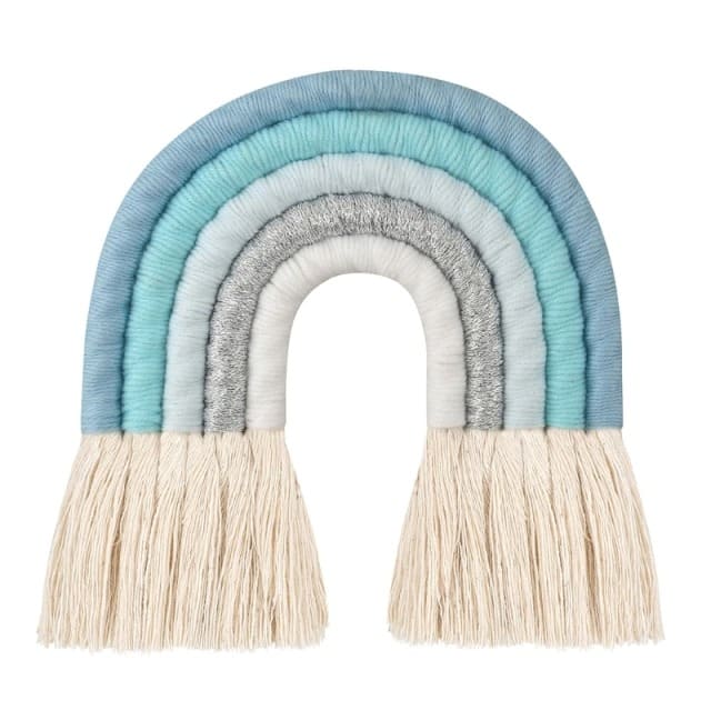 Arc-en-Ciel Macramé Bleu Éclat Esprit Macramé