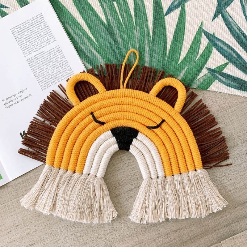 Arc-en-ciel Macramé : Décoration Bébé Élégante Esprit Macramé