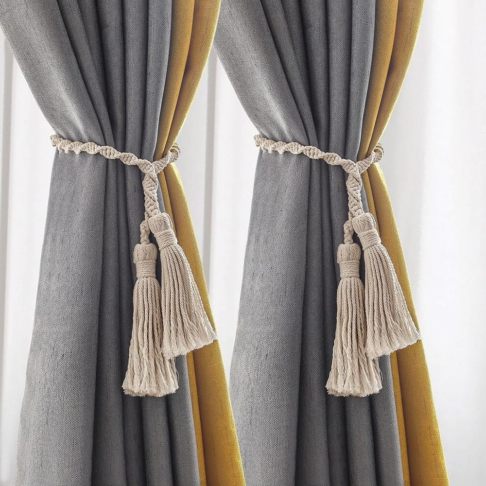 Attache Rideau en Corde de Macramé Élégante Esprit Macramé