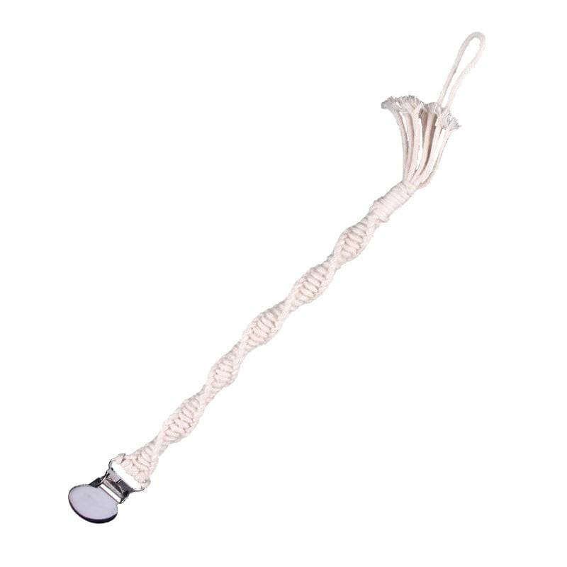 Attache Sucette en Macramé Élégante Esprit Macramé