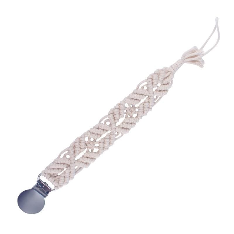 Attache Sucette en Macramé Élégante Esprit Macramé