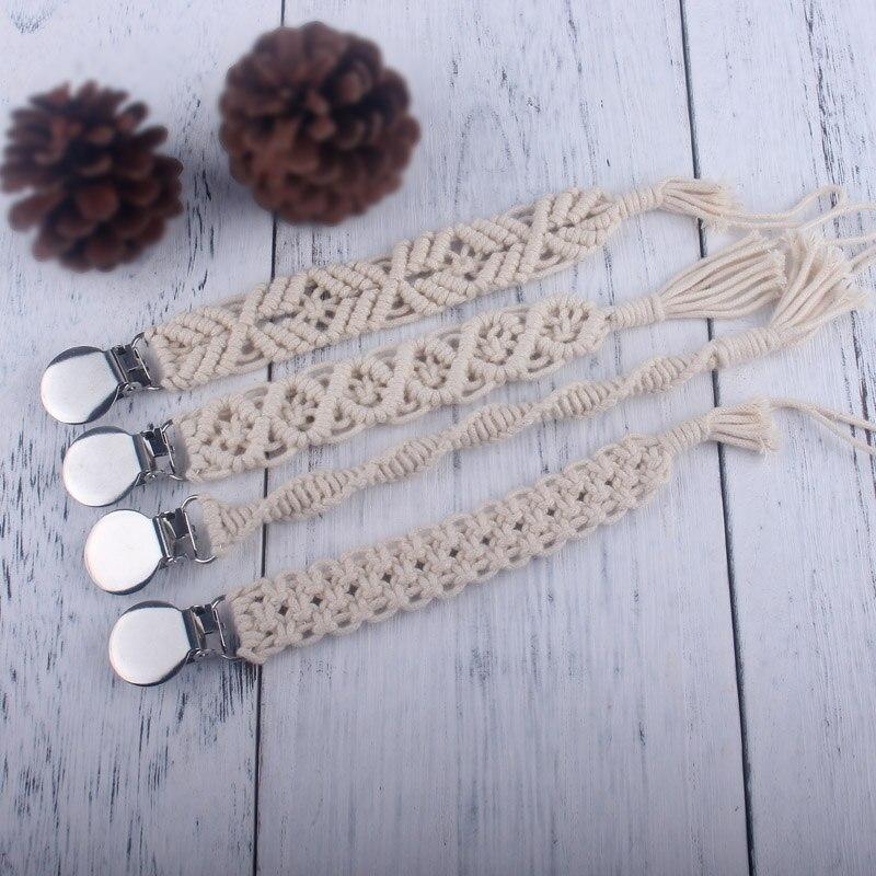 Attache Sucette en Macramé Élégante Esprit Macramé