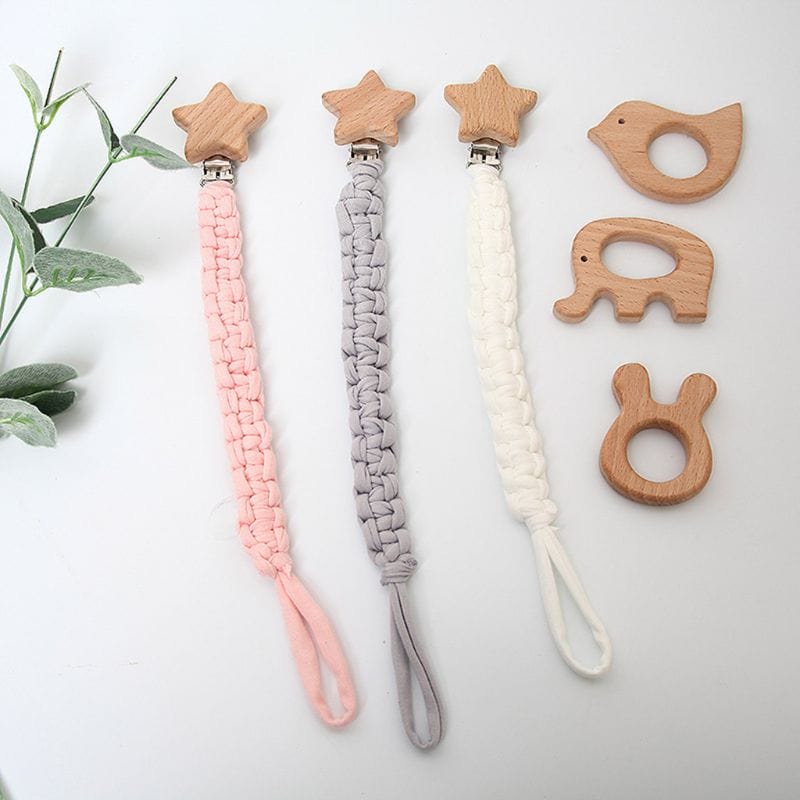 Attache Sucette Étoile Magique Esprit Macramé