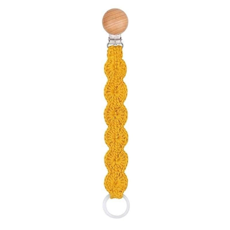 Attache Tétine Ronde en Macramé Élégance Esprit Macramé