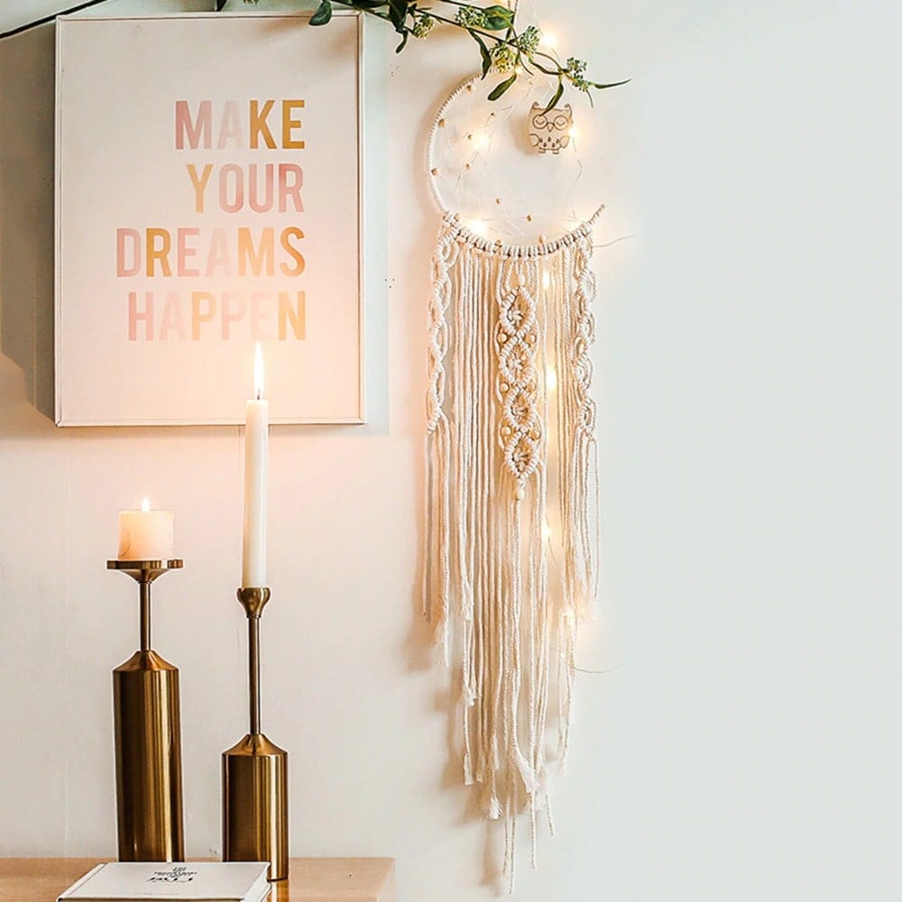 Attrape-rêve Lunaire en Macramé Esprit Macramé