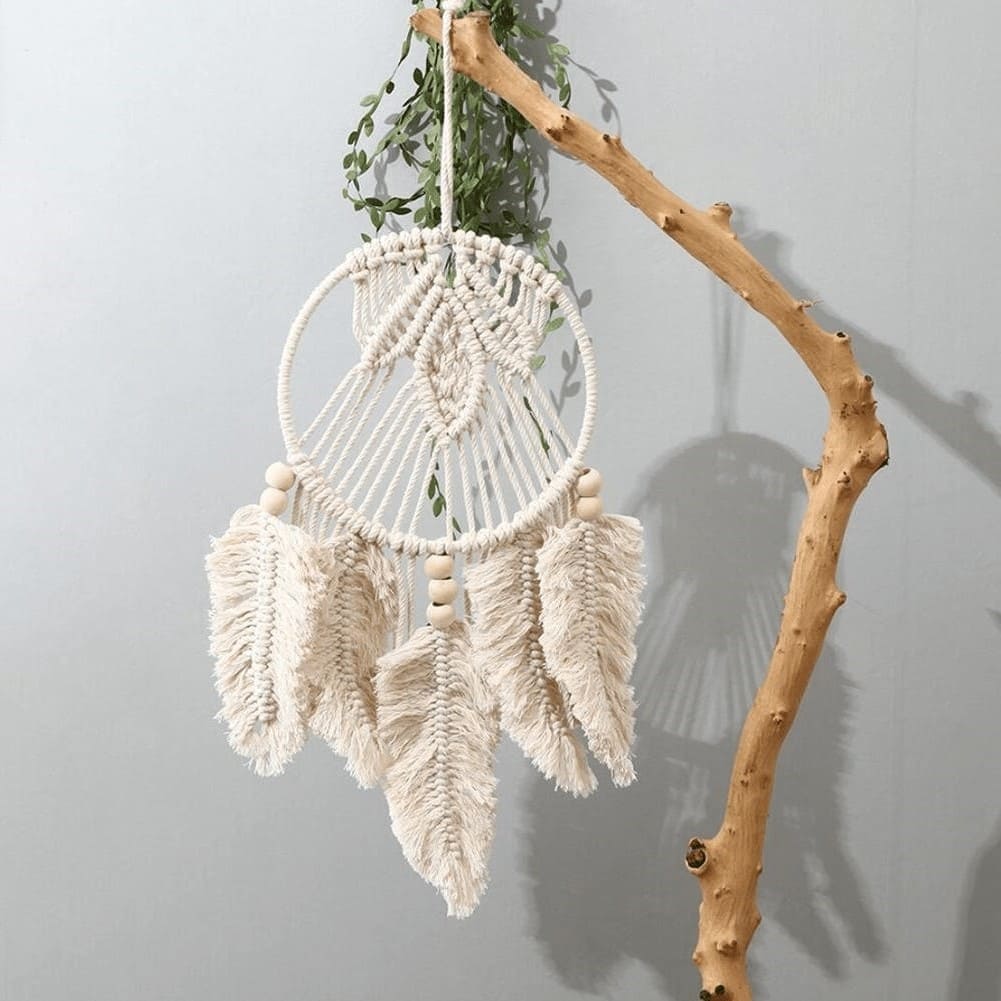 Attrape-Rêve Unique en Macramé Artisanale Esprit Macramé