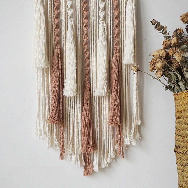 Attrape-Rêves Bohème en Macramé Artisanale Esprit Macramé