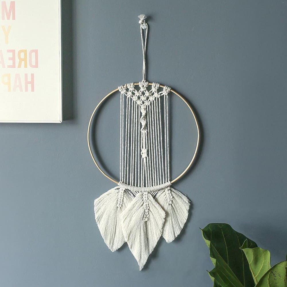 Attrape-Rêves en Macramé Crocheté Esprit Macramé