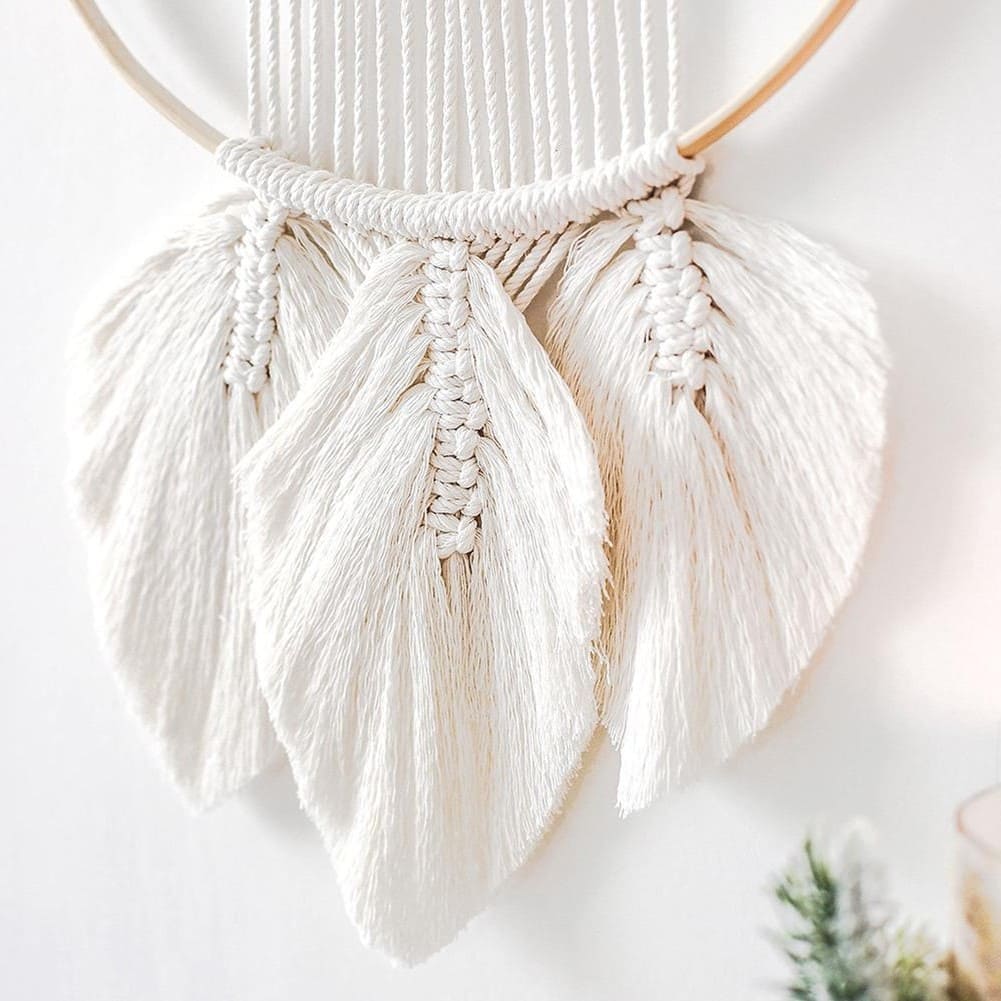 Attrape-Rêves en Macramé Crocheté Esprit Macramé