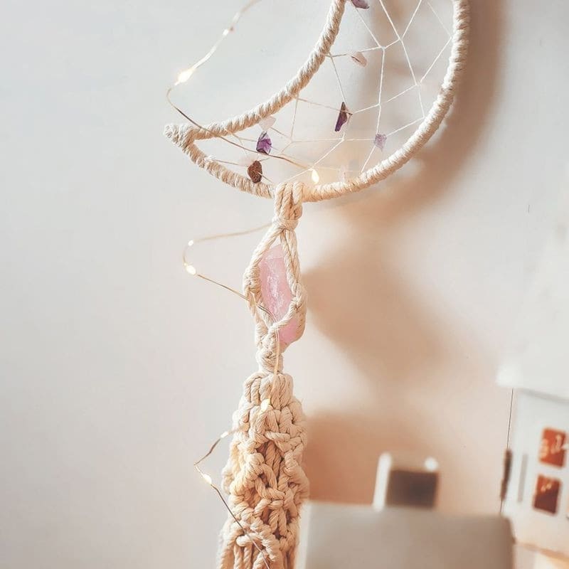 Attrape-Rêves en Pierre Macramé Artisanale Esprit Macramé