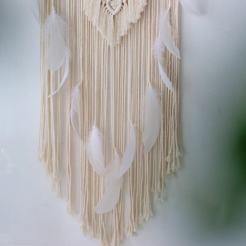 Attrape-Rêves Géant en Macramé Élégant Esprit Macramé