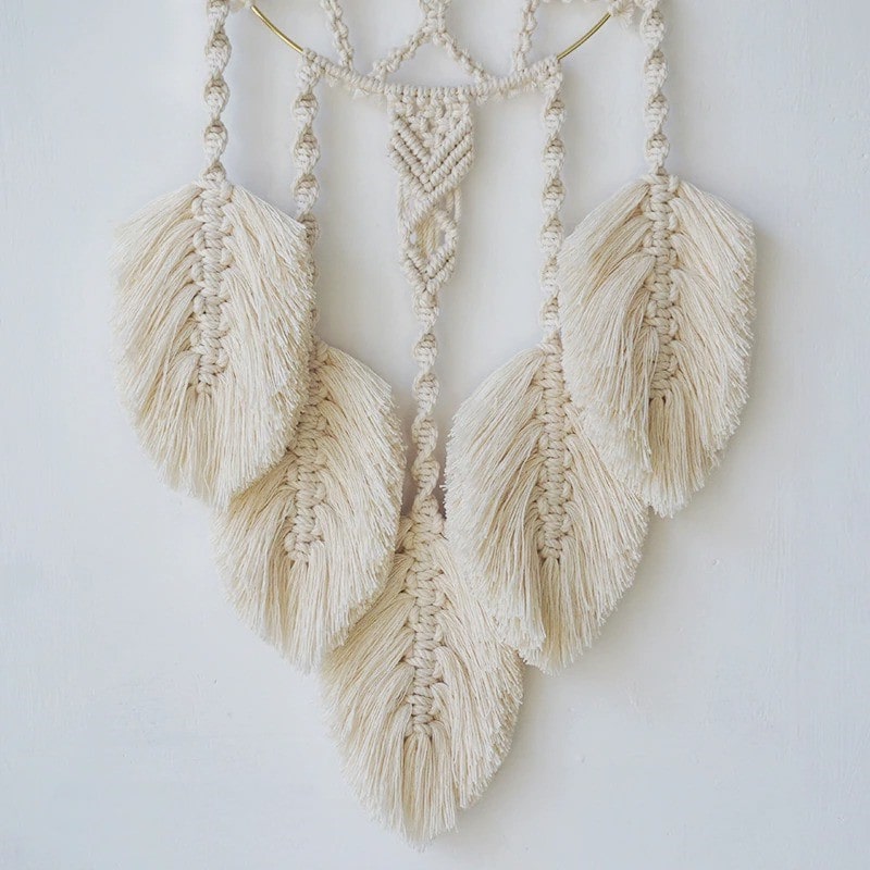 Attrape-Rêves Mandala en Macramé Artisanale Esprit Macramé