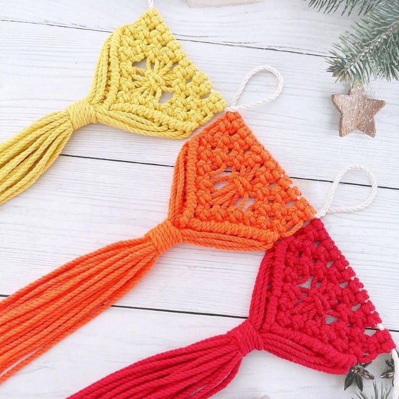 Banderole en Macramé Éthnique Chic Esprit Macramé