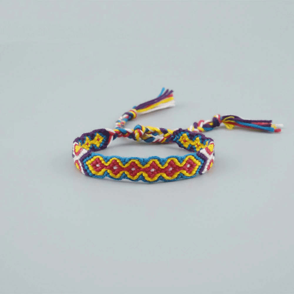 Bracelet Bohème en Macramé Éclatant Esprit Macramé