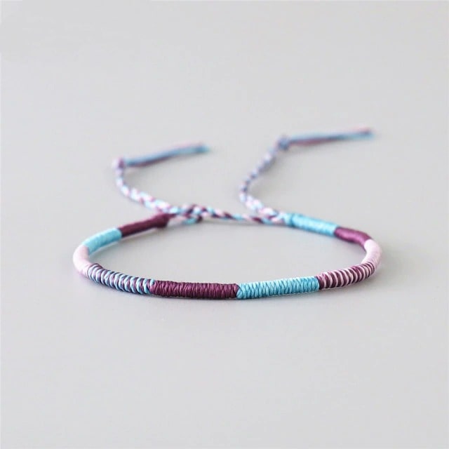 Bracelet d'Amitié Macramé Éclatant Esprit Macramé