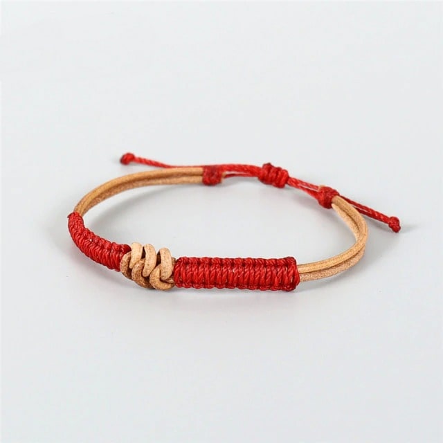 Bracelet en cuir Macramé Élégance Artisanale Esprit Macramé