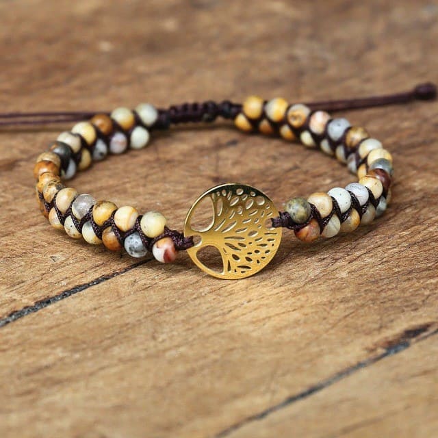 Bracelet Macramé Arbre de Vie Éternel Esprit Macramé