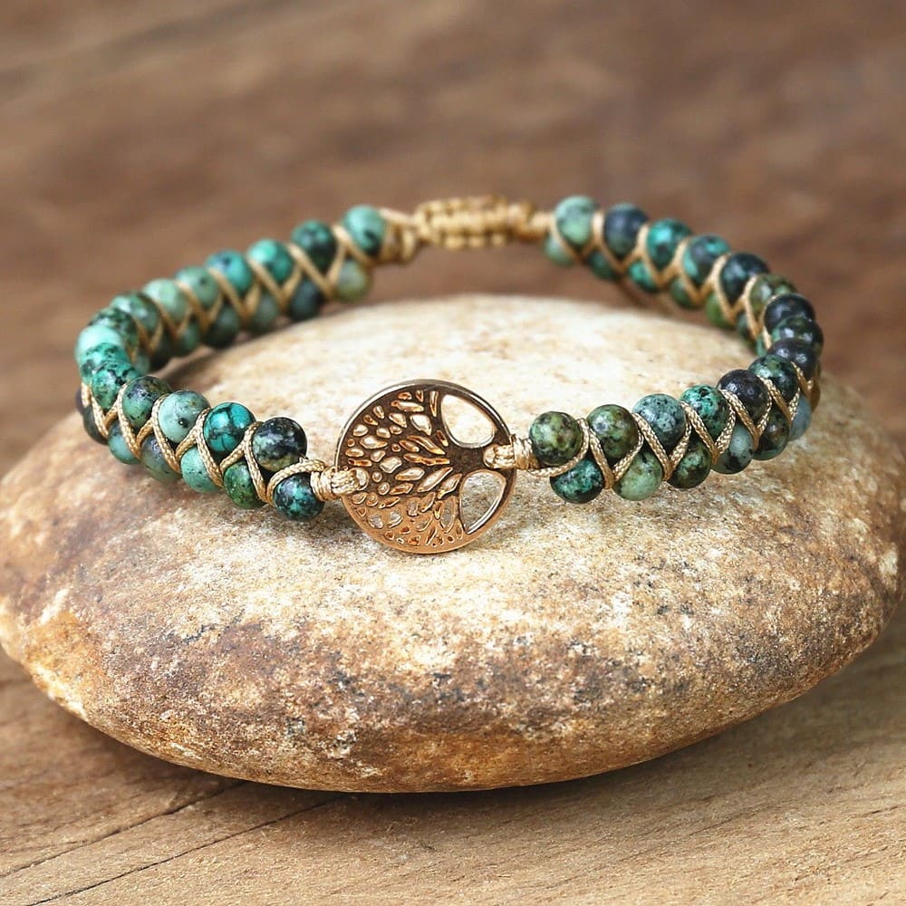 Bracelet Macramé Arbre de Vie Éternel Esprit Macramé