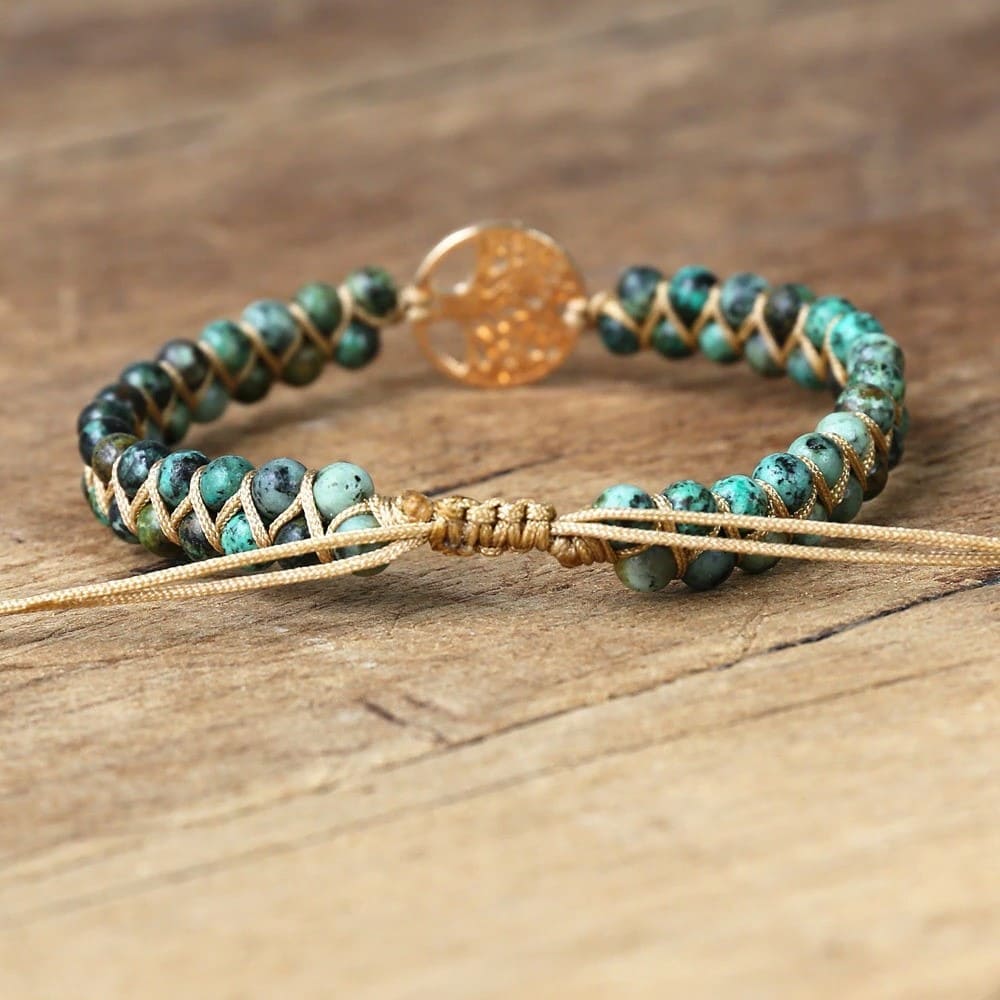 Bracelet Macramé Arbre de Vie Éternel Esprit Macramé