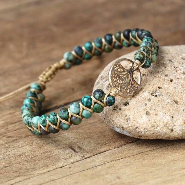 Bracelet Macramé Arbre de Vie Éternel Esprit Macramé