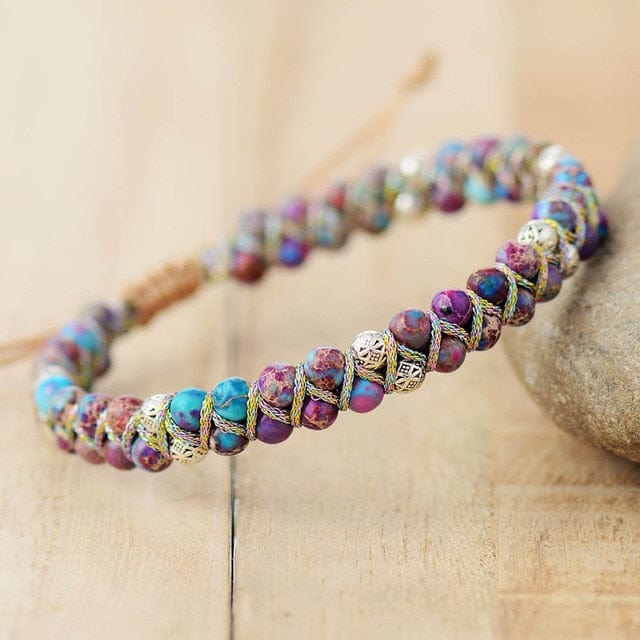 Bracelet Macramé Élégance avec Perles Esprit Macramé
