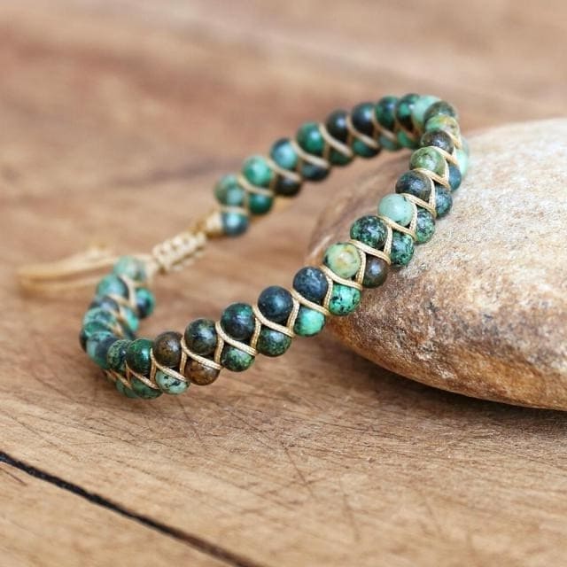 Bracelet Macramé Élégance avec Perles Esprit Macramé