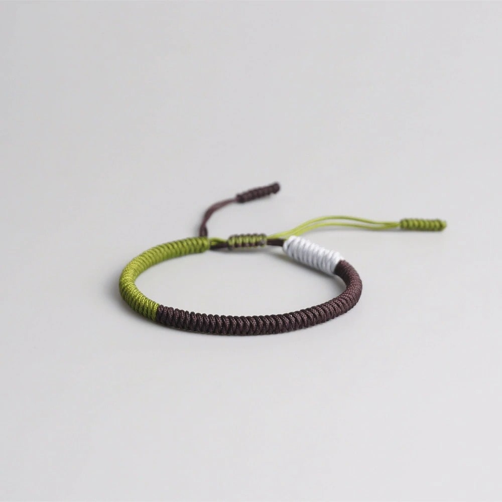 Bracelet Macramé Tibétain Énergétique Esprit Macramé