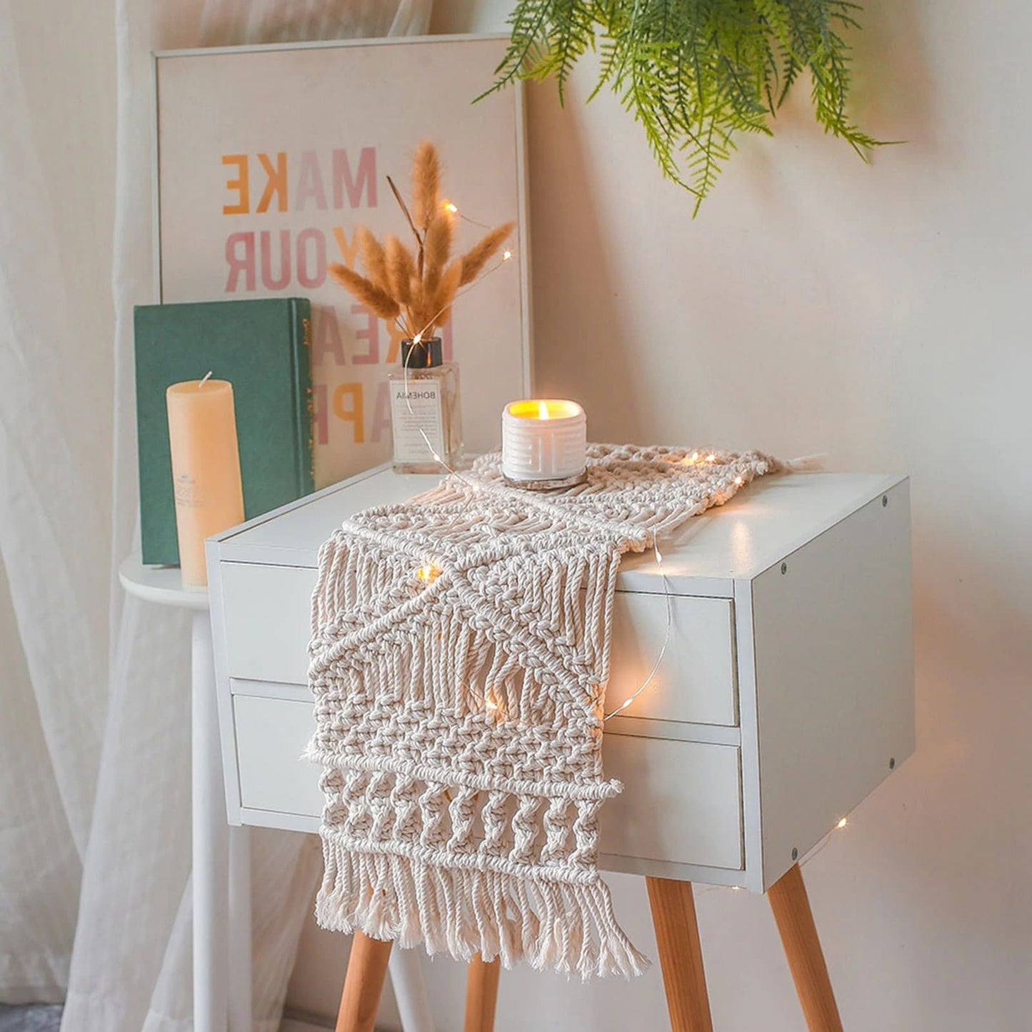 Chemin de Table Macramé Élégance Esprit Macramé