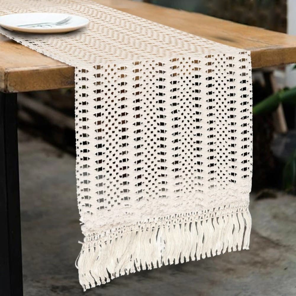 Chemin de Table Macramé Élégance Esprit Macramé