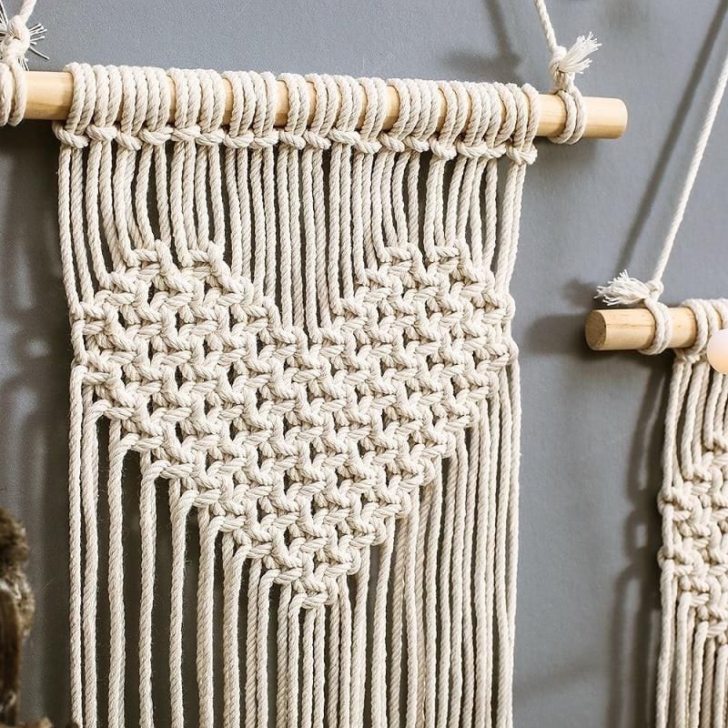 Cœur en Macramé Élégant Esprit Macramé