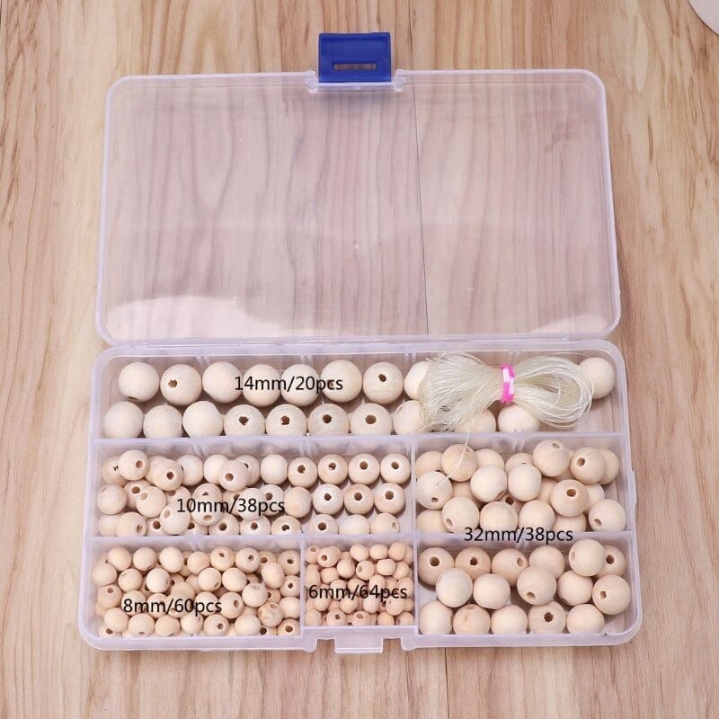 Coffret Créatif de Perles en Bois Macramé Esprit Macramé