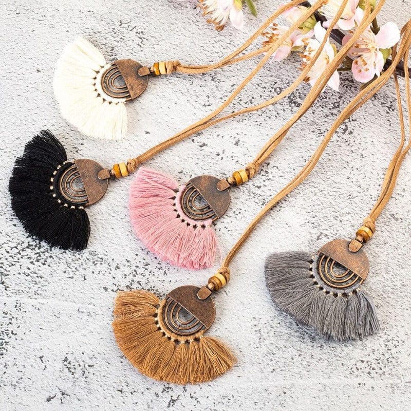 Collier Bohème en Macramé Éclatant Esprit Macramé