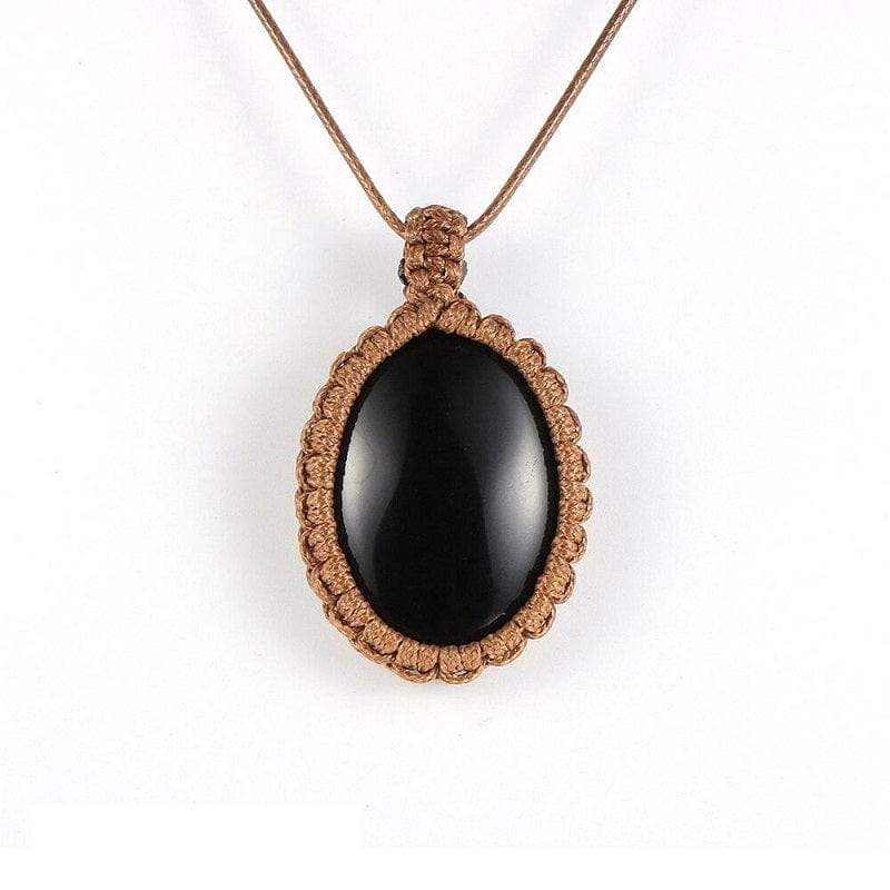 Collier Macramé Éclat de Pierre Esprit Macramé