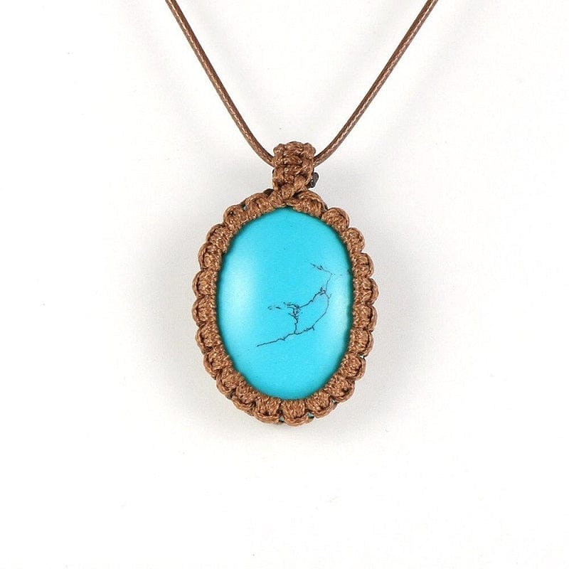 Collier Macramé Éclat de Pierre Esprit Macramé