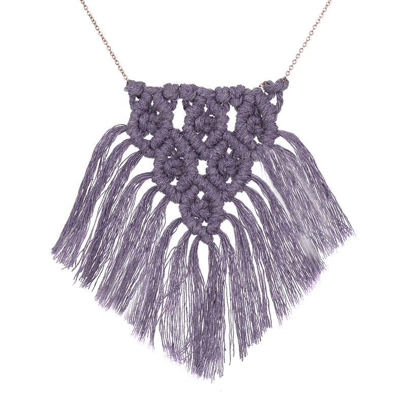 Collier Macramé Élégance Esprit Macramé