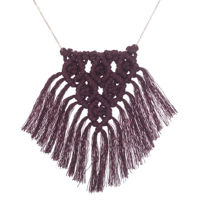 Collier Macramé Élégance Esprit Macramé