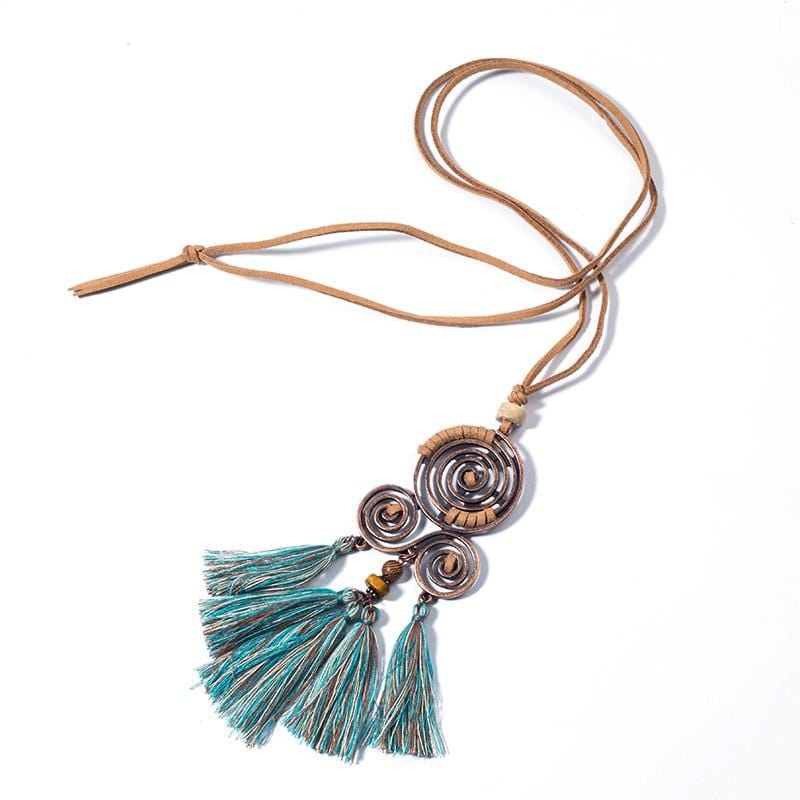 Collier Spirale en Macramé Élégance Esprit Macramé