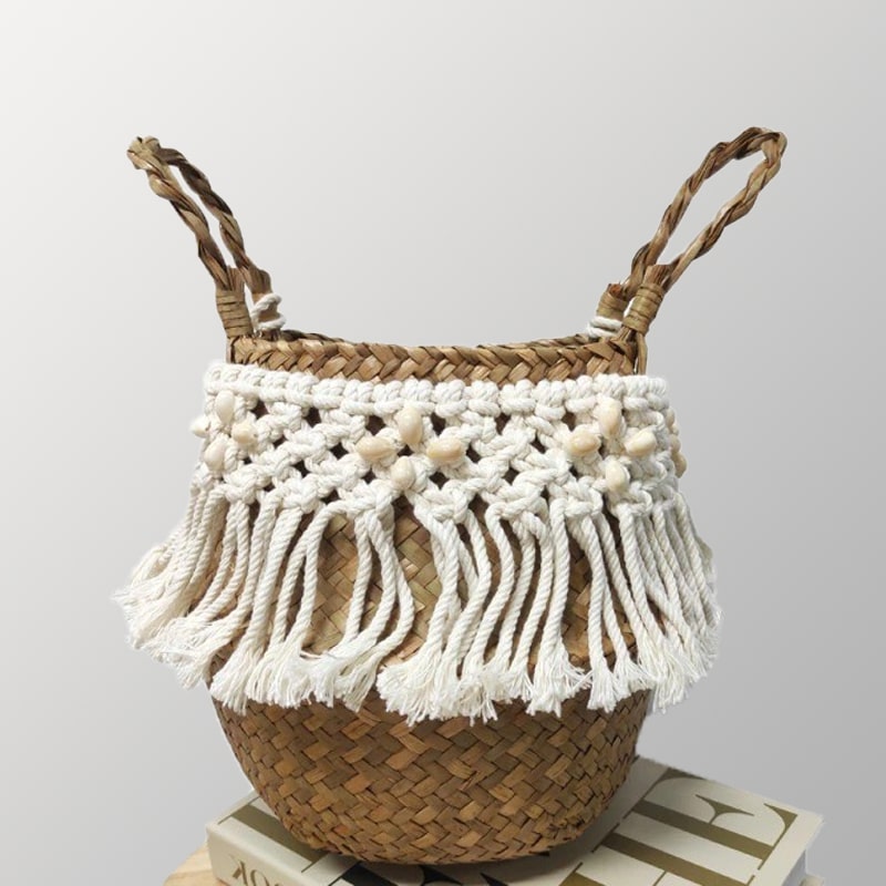 Corbeille Panier Macramé Élégance Esprit Macramé