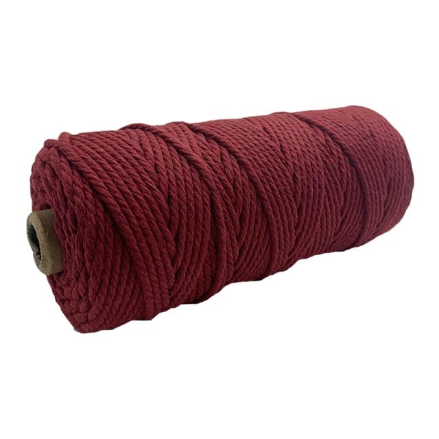 Corde Macramé Bordeaux - 2 mm, 100 m de Qualité Supérieure Esprit Macramé