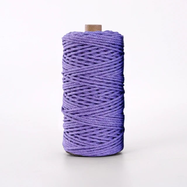 Corde Macramé Luxe 4 mm Violet - Rouleau de 100 m Esprit Macramé
