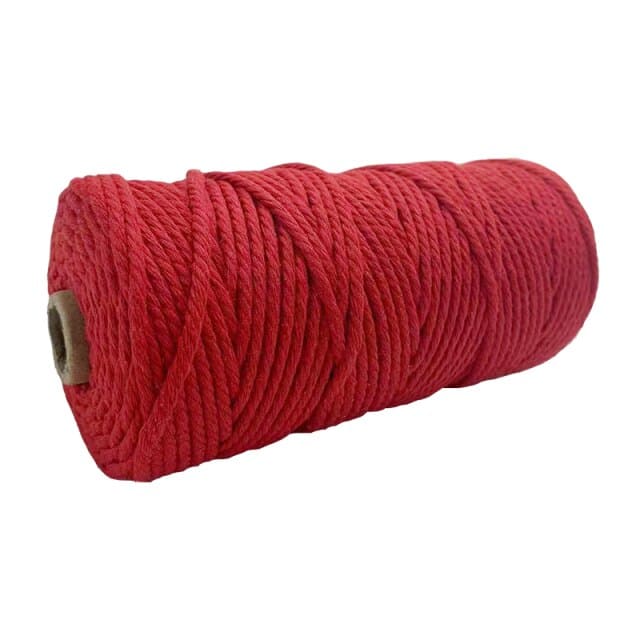 Corde Macramé Premium 2 mm Rouge - 100m Esprit Macramé
