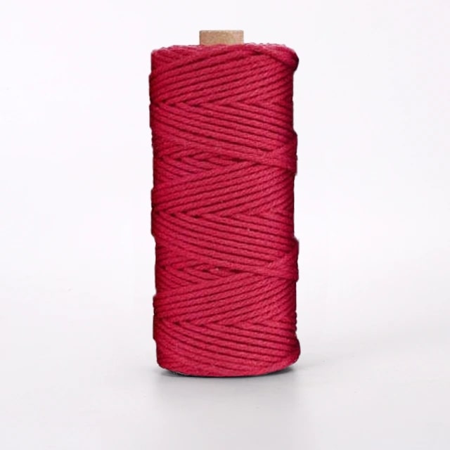 Corde Macramé Premium 2 mm Rouge - 100m Esprit Macramé
