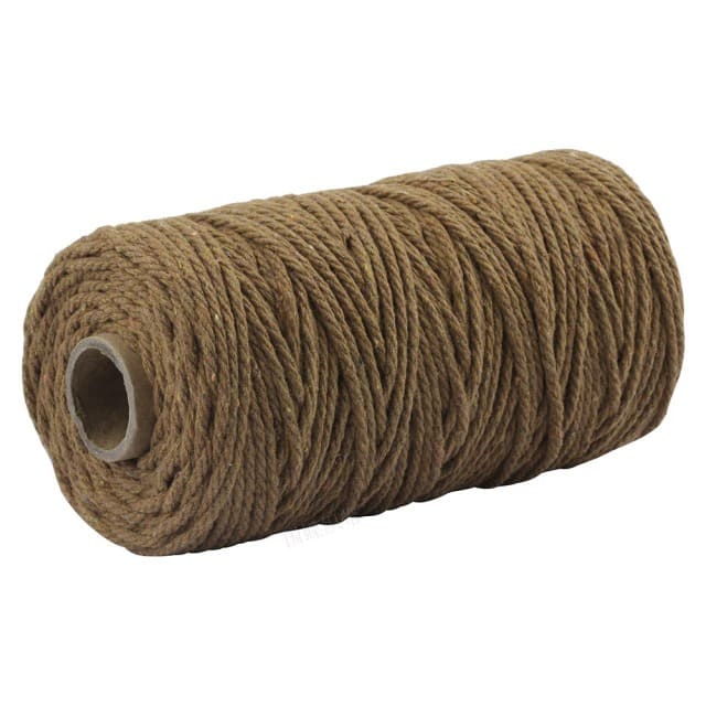 Corde Macramé Premium 3 mm Marron - Rouleau de 100 m Esprit Macramé