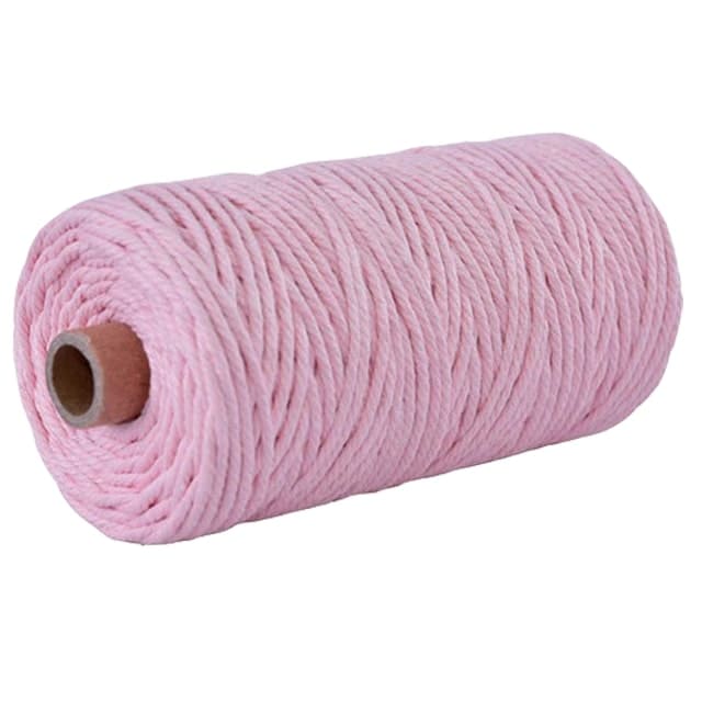 Corde Macramé Rose 2 mm - 100 m de Douceur Artisanale Esprit Macramé