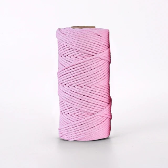 Corde Macramé Rose 2 mm - 100 m de Douceur Artisanale Esprit Macramé